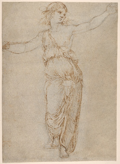 美国纽约大都会美术馆素描藏画.-3MDg083=美国纽约大都会美术馆素描 11的作品-拉斐尔——卢克雷蒂亚