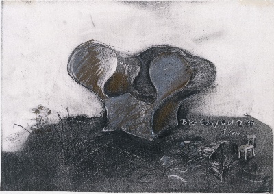 美国纽约大都会美术馆素描藏画.-3MDg083=美国纽约大都会美术馆素描 11的作品-罗恩·阿拉德——为《大易》第二卷作画