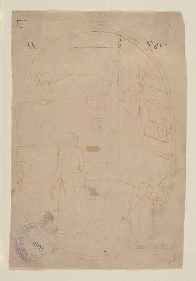 美国纽约大都会美术馆素描藏画.-8MDg083=美国纽约大都会美术馆素描 5的作品-Nainsukh之后的第一代人——为比哈里的Sat Sai画插图