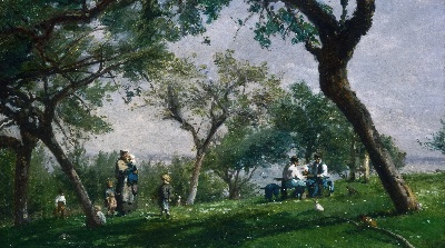 美国费城美术馆精品藏画高清图集TIF-1的作品-阿道夫·费利克斯·卡尔斯，法国，1810-1880年——霍夫勒圣西蒙农场