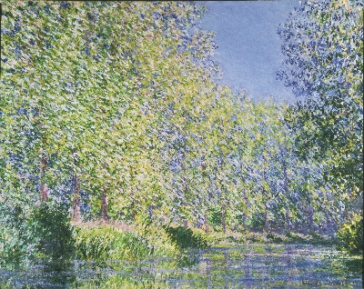 美国费城美术馆精品藏画高清图集TIF-2的作品-克劳德·莫内，法国，1840-1926年——在吉维尼附近的埃普特河湾