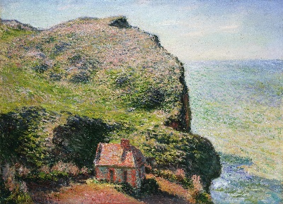 美国费城美术馆精品藏画高清图集TIF-2的作品-克劳德·莫内，法国，1840-1926年——瓦伦格维尔海关大楼