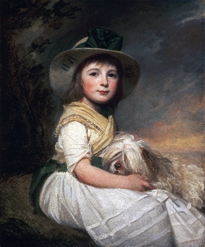 美国费城美术馆精品藏画高清图集TIF-2的作品-乔治·罗姆尼，英国，1734-1802年——玛丽安·霍尔贝克的肖像