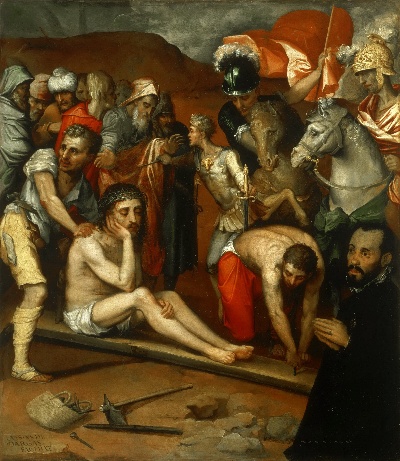 美国费城美术馆精品藏画高清图集TIF-4的作品-路易斯德瓦尔加斯，西班牙语（塞维利亚和罗马），1502-1568年——为受难做准备
