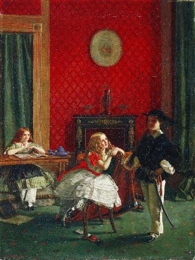 美国费城美术馆精品藏画高清图集TIF-6的作品-William Maw Egley, English, 1826-1916 -- Just as the Twig Is Bent