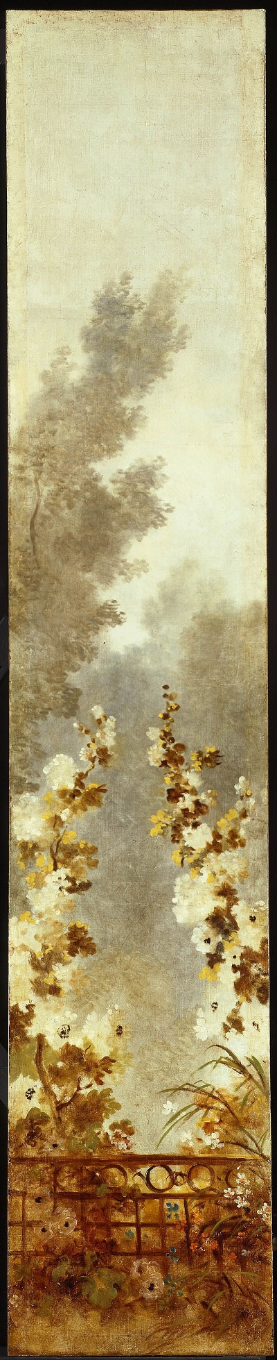 美国弗里克美术馆.-2美国弗利克美术馆_藏画高清实拍2的作品-Jean HonoréFragonard——《爱的进程》蜀葵，1790-1791（4）
