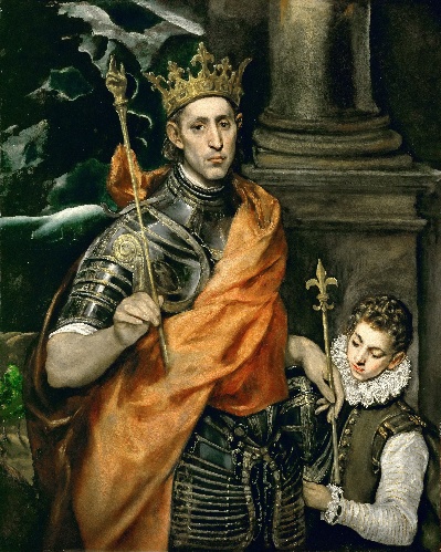 -21MSG082卢浮宫高清图集TIF- 7的作品-El Greco——圣路易斯，法国国王，一个寻呼机