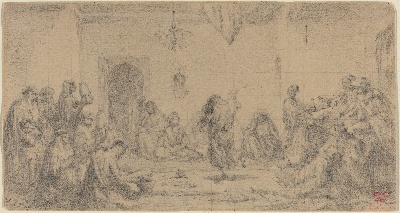 美国华盛顿国立美术馆素描藏品. -119美国华盛顿国家美术馆素描线稿集3925幅TIF-9的作品-R-20091124-0046