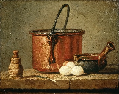 -6MSG082卢浮宫高清图集TIF- 14的作品-Jean Siméon Chardin——镀锡铜锅
