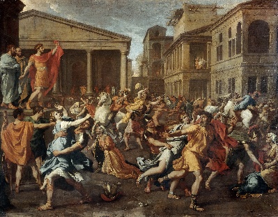 -8MSG082卢浮宫高清图集TIF- 16的作品-Nicolas Poussin——对Sabine女人的强奸