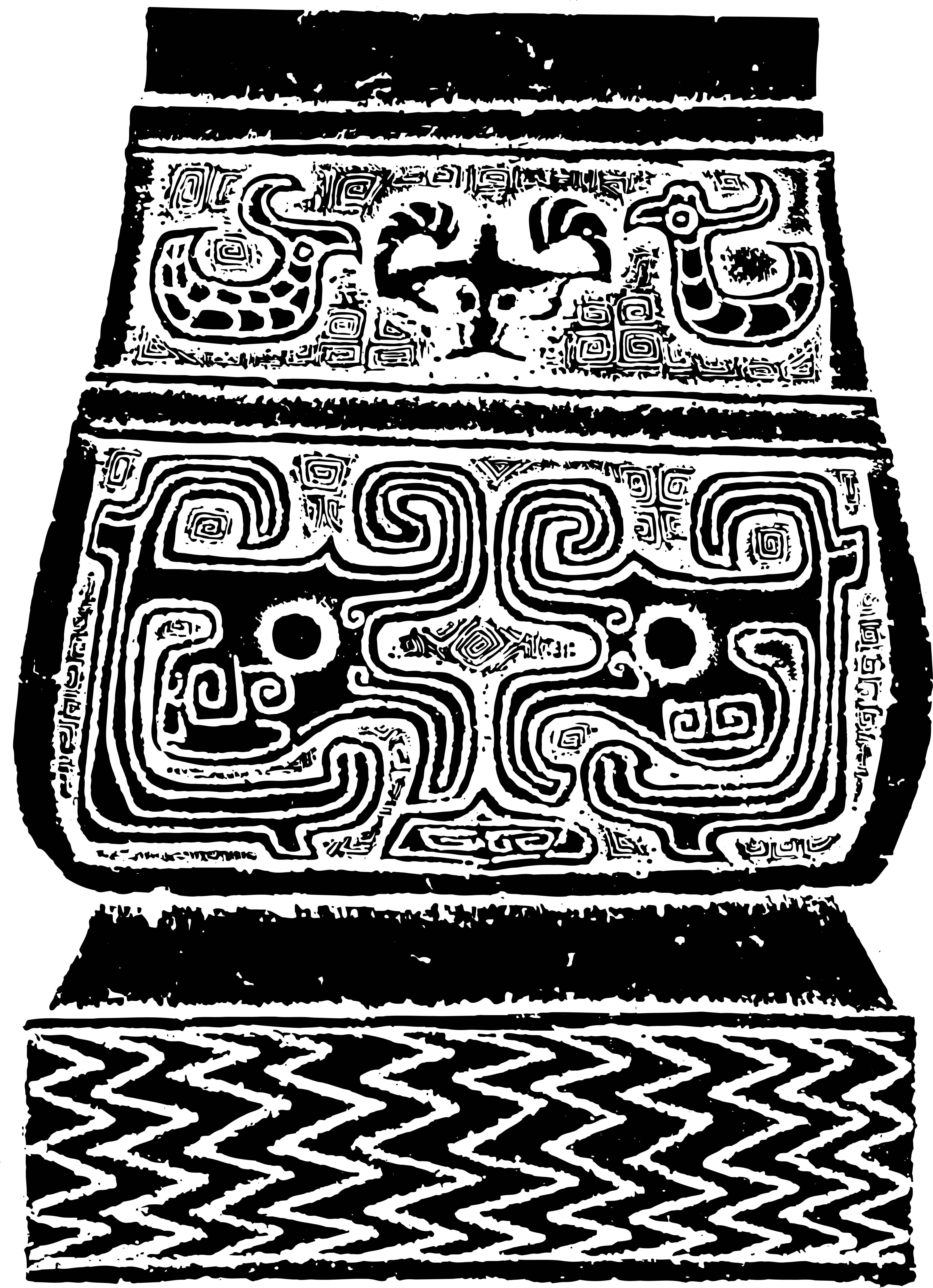 古代春秋战国纹样拓印矢量AI.的AI模板-春秋战国纹样 129