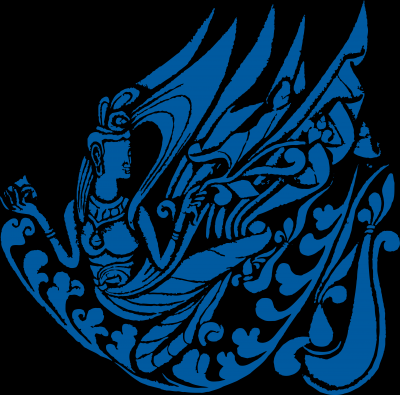 古代拓印图案PNG青蓝色-39