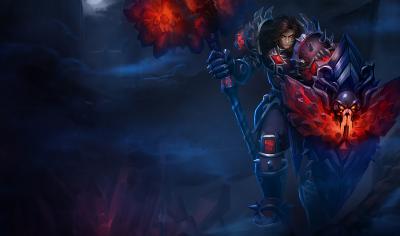 英雄联盟.瓦洛兰之盾 塔里克 宝石骑士老版的作品-Bloodstone-Taric-Splash-Art-Old-League-of-Legends-Artwork-Wallpaper-lol