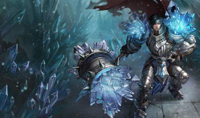 英雄联盟.瓦洛兰之盾 塔里克 宝石骑士老版的作品-Classic-Taric-Splash-Art-Chinese-League-of-Legends-Artwork-Wallpaper-lol
