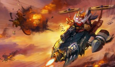 英雄联盟.英勇投弹手 库奇新建文件夹的作品-Classic-Corki-Chinese-Splash-Art-League-of-Legends-Artwork-Wallpaper-lol