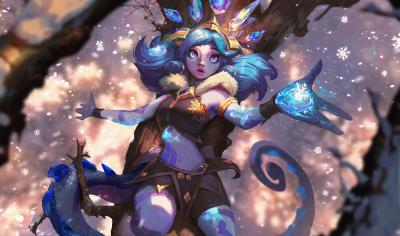 英雄联盟.4【更新】冰雪节的作品-冬境仙灵 妮蔻