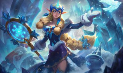 英雄联盟.4【更新】冰雪节的作品-冬境仙灵 索拉卡