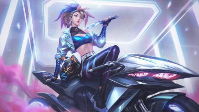 英雄联盟.月28日更新10.22版本-虚空之女-离群之刺-痛苦之佣-星籁歌姬-九尾妖狐KDA ALL OUT的作品-阿卡丽–KDA ALL OUT