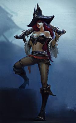 英雄联盟.原稿设计图官方的作品-missfortune_07