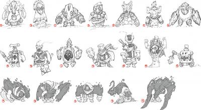 英雄联盟.生物小兵 野怪的作品-minions_01_02_03