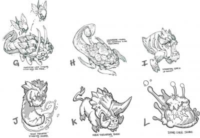 英雄联盟.生物小兵 野怪的作品-monsters_02