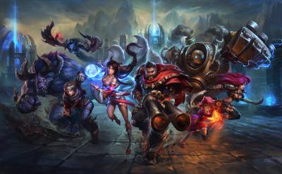 英雄联盟.宣传图GroupSplashes的作品-GroupSplashes_TeamGraves_HD