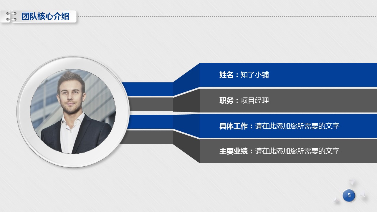 商务.蓝色 22的PPT模板-5/27