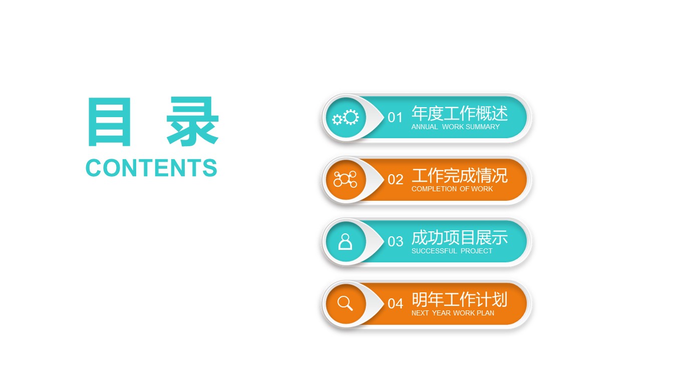 商务.蓝橙色 立体创意图表 财务分析PPT模版的PPT模板-2/31
