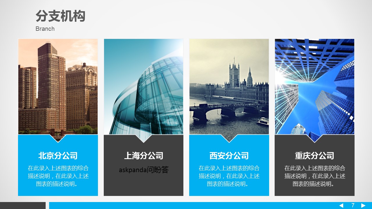 商务.企业简介1公司简介企业展示宣传 10视频用的PPT模板-7/50