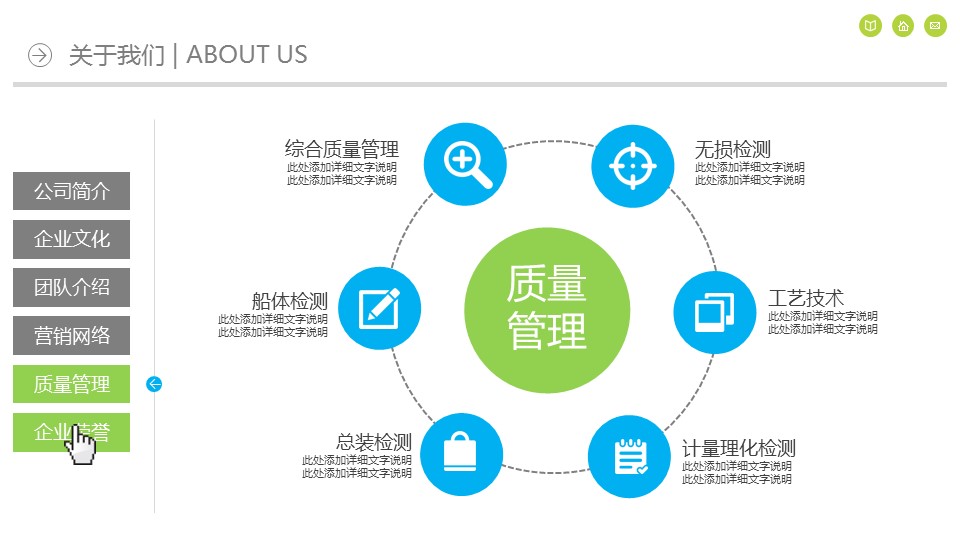 商务.企业简介1公司简介企业展示宣传 47的PPT模板-9/36