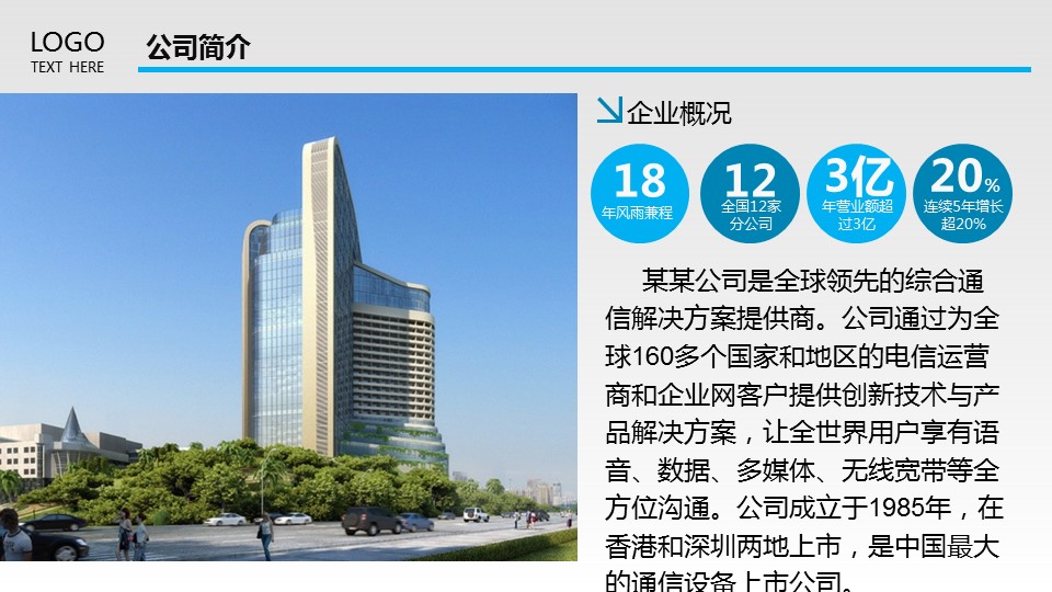 商务.企业简介1公司简介企业展示宣传 53的PPT模板-4/43