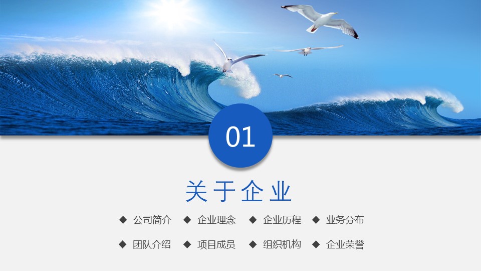 商务.企业简介3公司简介企业展示宣传 100的PPT模板-3/50