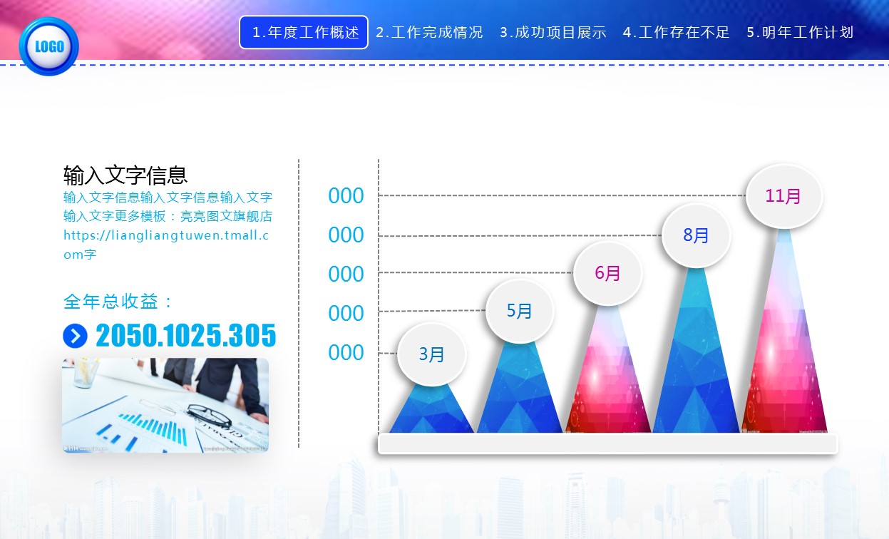 商务.工作总结3C-工作总结-72的PPT模板-6/45