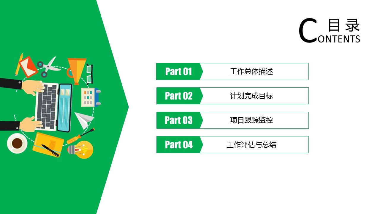 商务.工作总结4工作汇报 年终总结——166的PPT模板-2/36