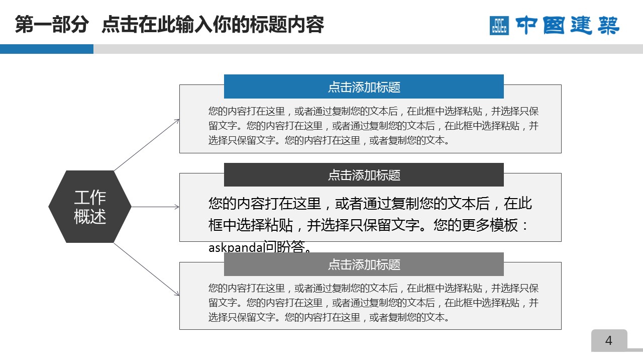 商务.建筑房地产中国建筑中建PPT——图文的PPT模板-4/55