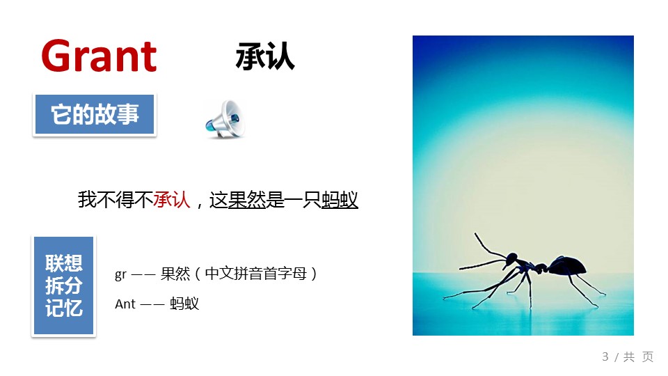 商务.教育教师快乐学英语——图文的PPT模板-3/17