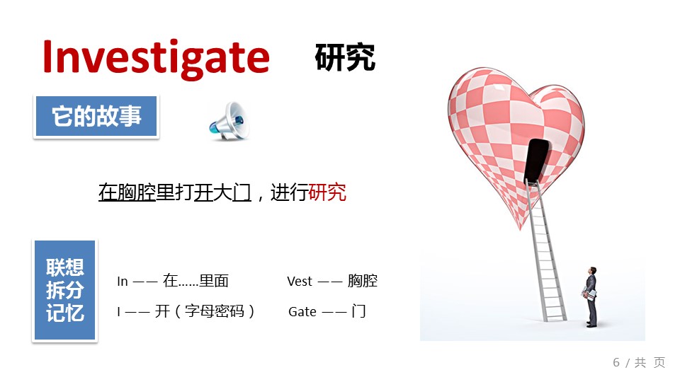 商务.教育教师快乐学英语——图文的PPT模板-6/17