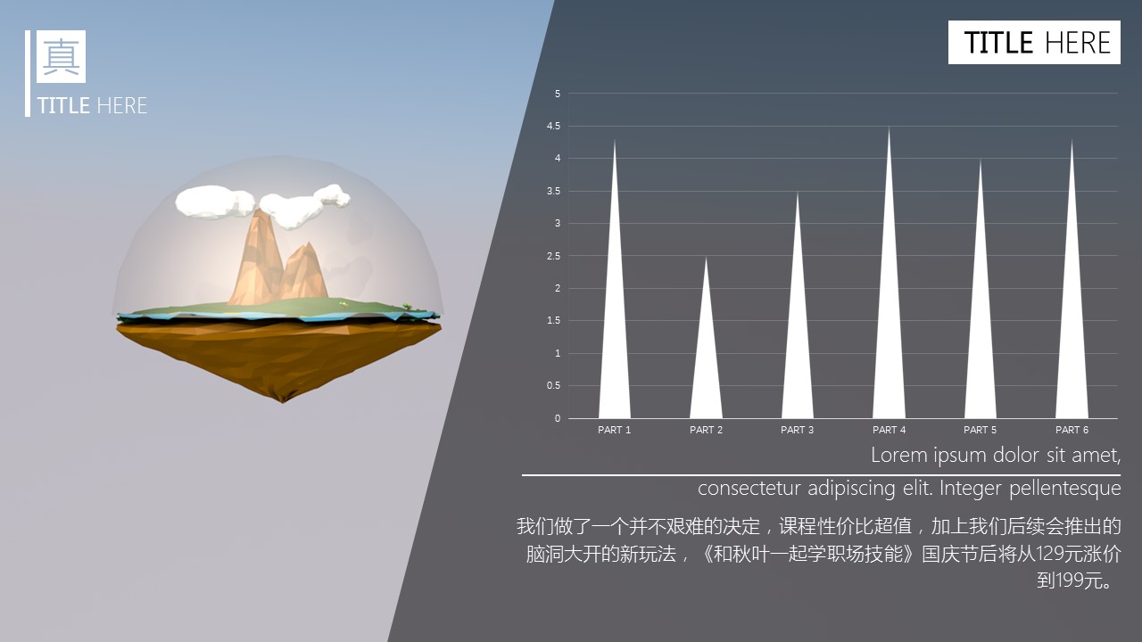 商务.旅游景点lowpoly设计风格——东怡岛旅游ppt模板——图文的PPT模板-5/15