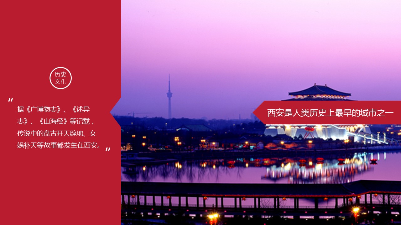商务.旅游景点历史名城西安介绍简介PPT——图文的PPT模板-3/14