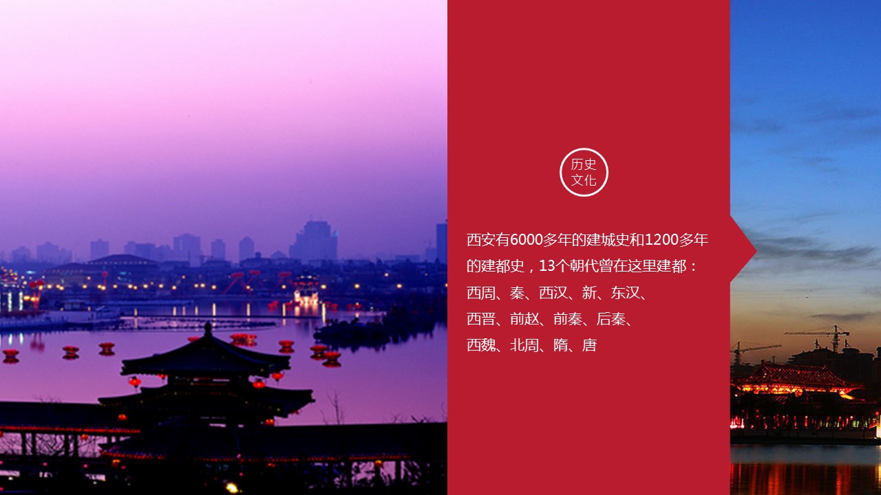 商务.旅游景点历史名城西安介绍简介PPT——图文的PPT模板-4/14