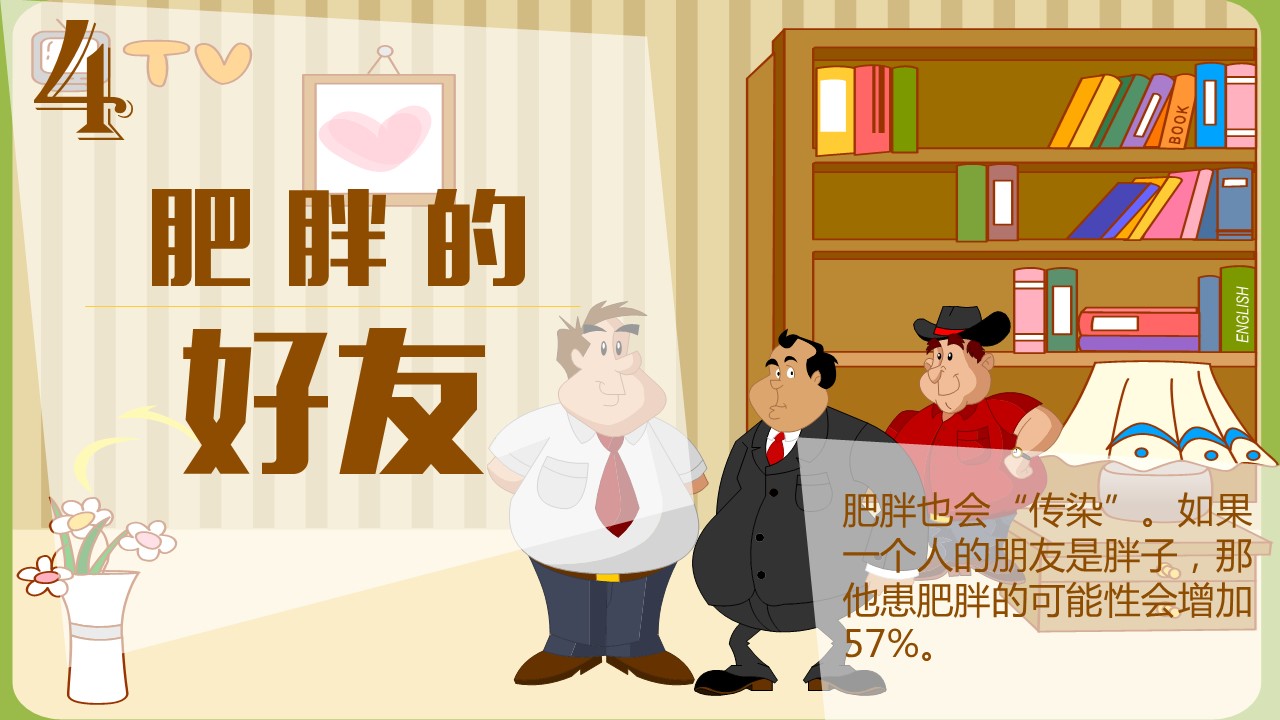 商务.读书生活14个你想不到的发胖习惯PPT——图文的PPT模板-6/22