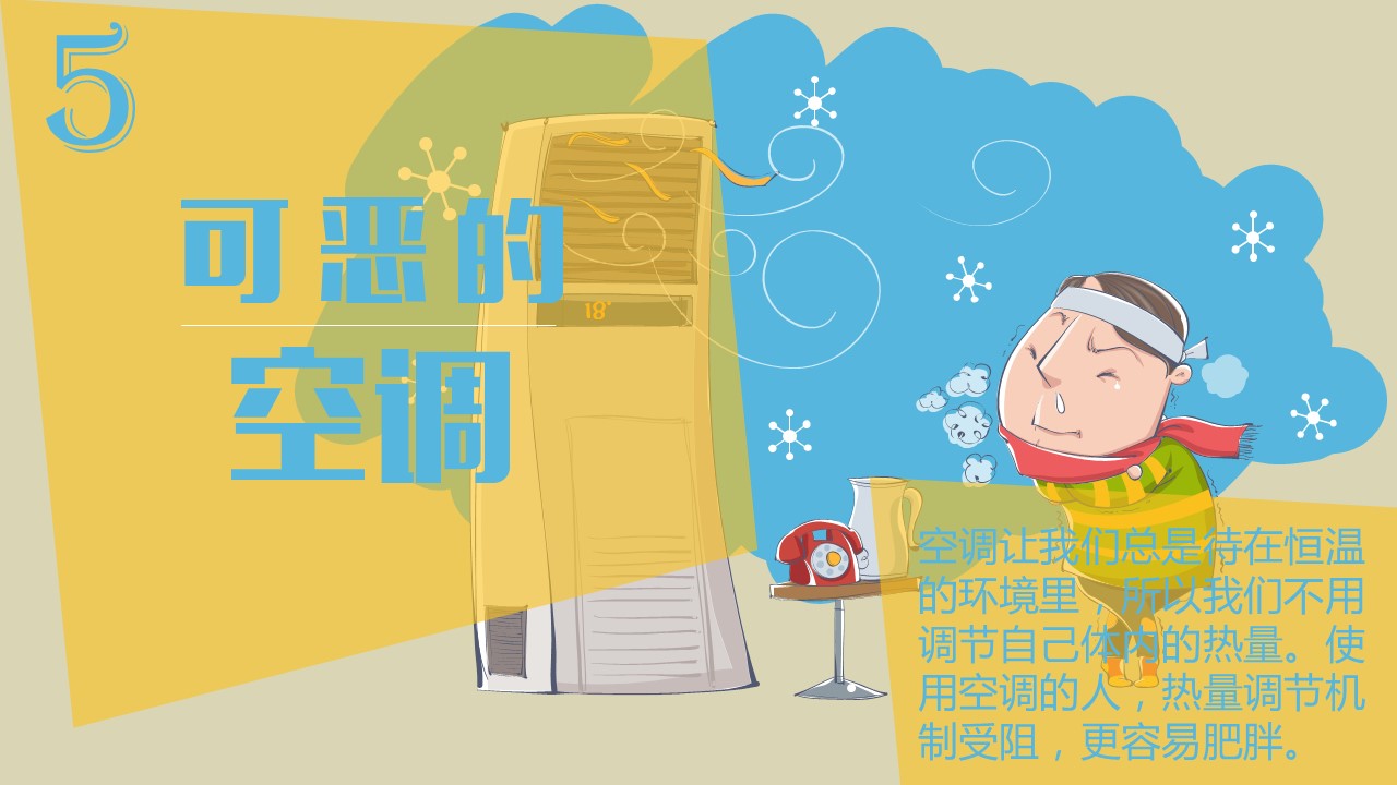 商务.读书生活14个你想不到的发胖习惯PPT——图文的PPT模板-7/22