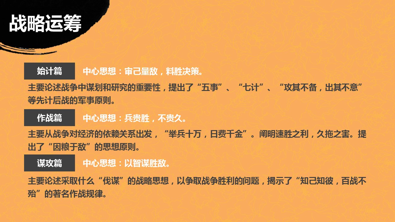 商务.读书生活《孙子兵法》读书笔记PPT——图文的PPT模板-4/14