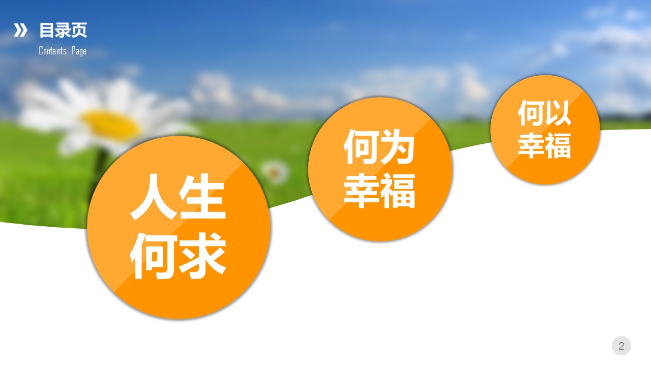 商务.读书生活什么是幸福追求幸福PPT——图文的PPT模板-2/38