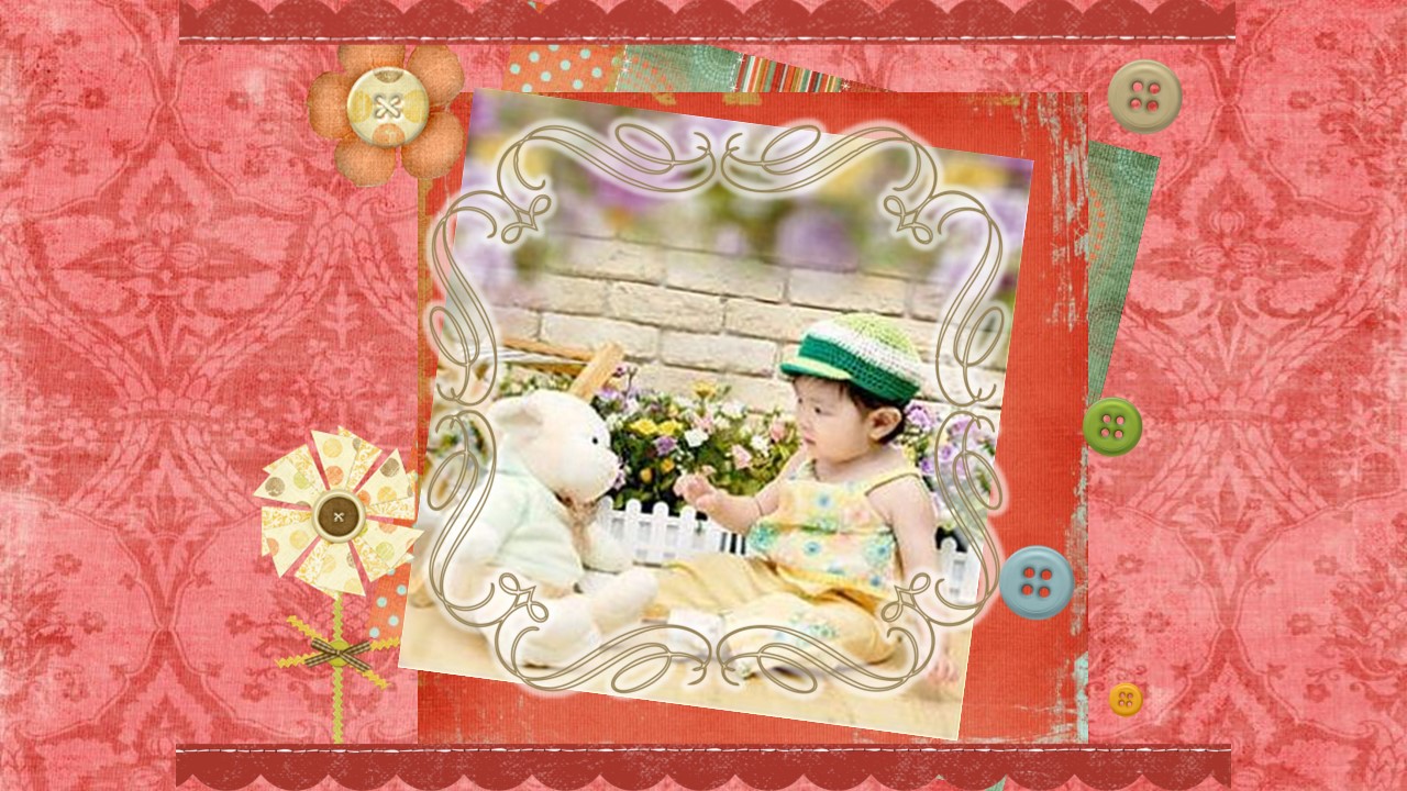 商务.读书生活宝贝婴儿儿童相册PPT模板——图文的PPT模板-7/18