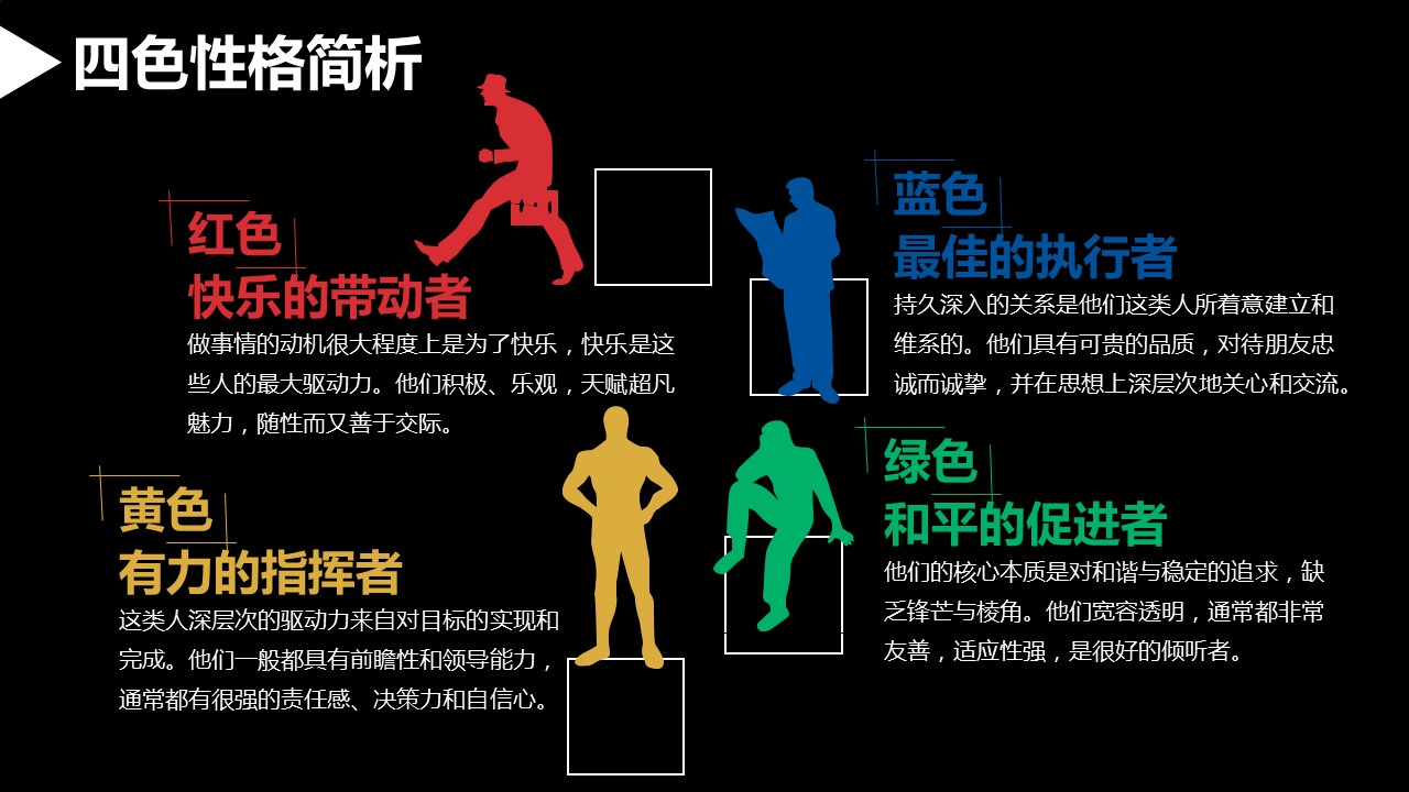 商务.读书生活性格色彩分析读书笔记PPT——图文的PPT模板-4/38