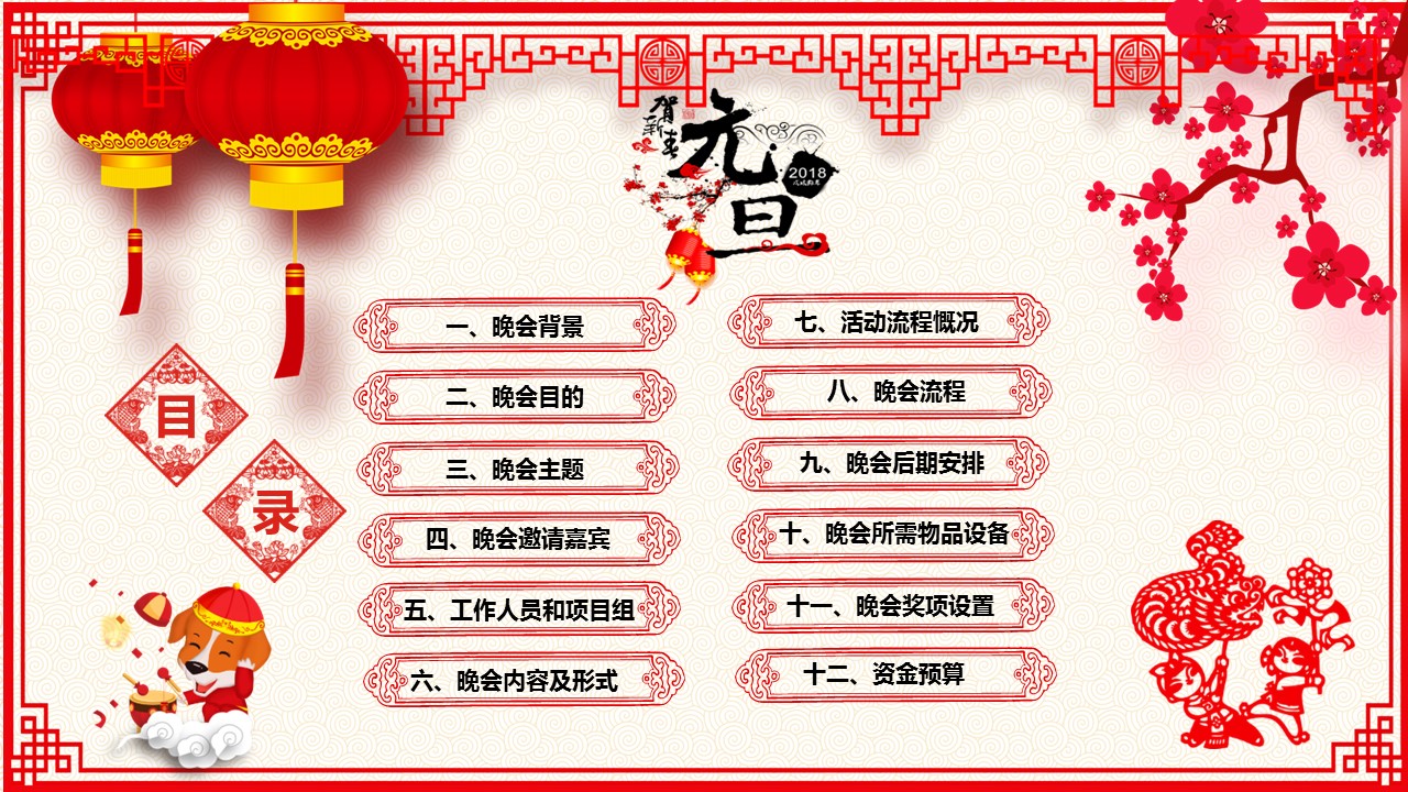 商务.元旦快乐PPT模板11的PPT模板-2/33