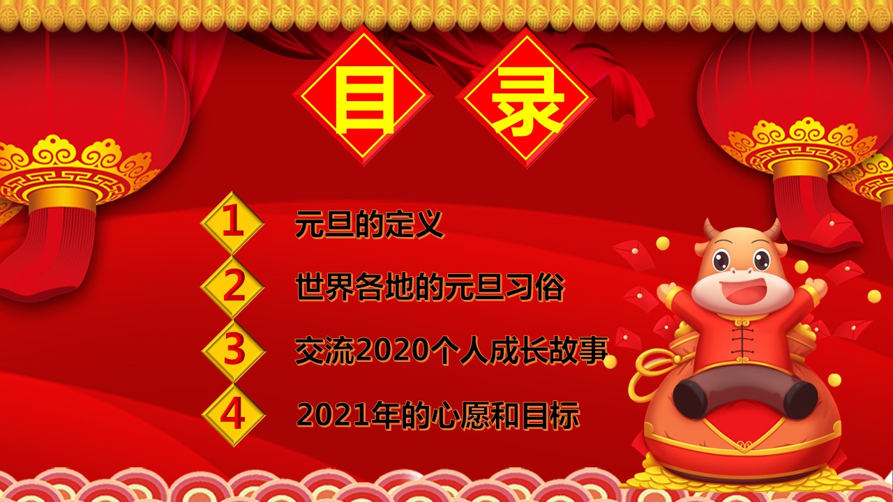 商务.元旦快乐PPT模板33的PPT模板-2/29
