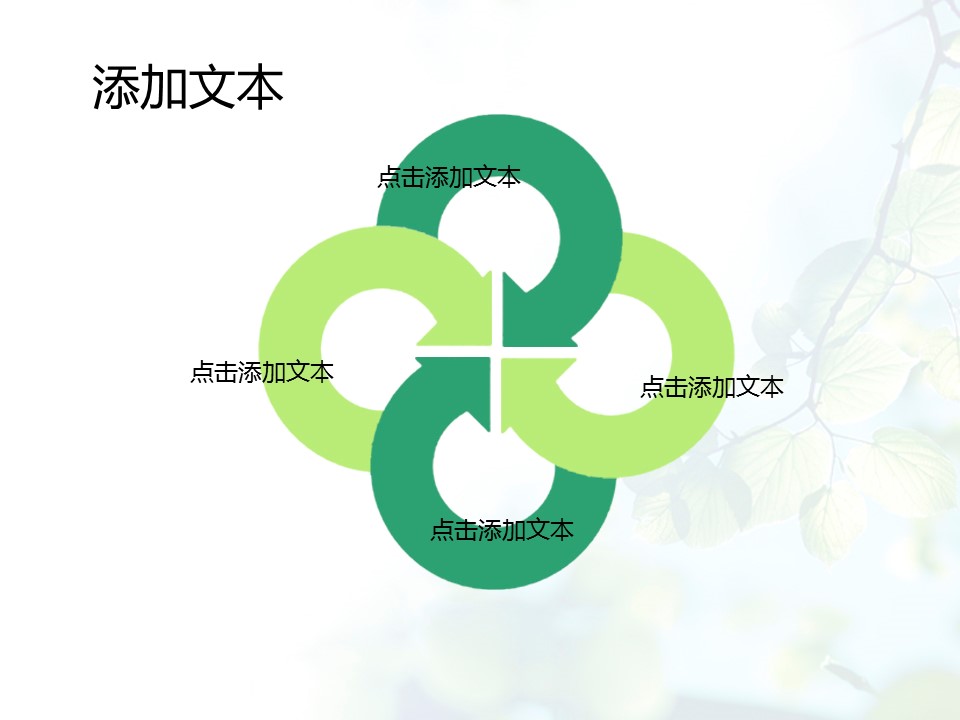 商务.图文梦幻树叶ppt3995的PPT模板-5/15