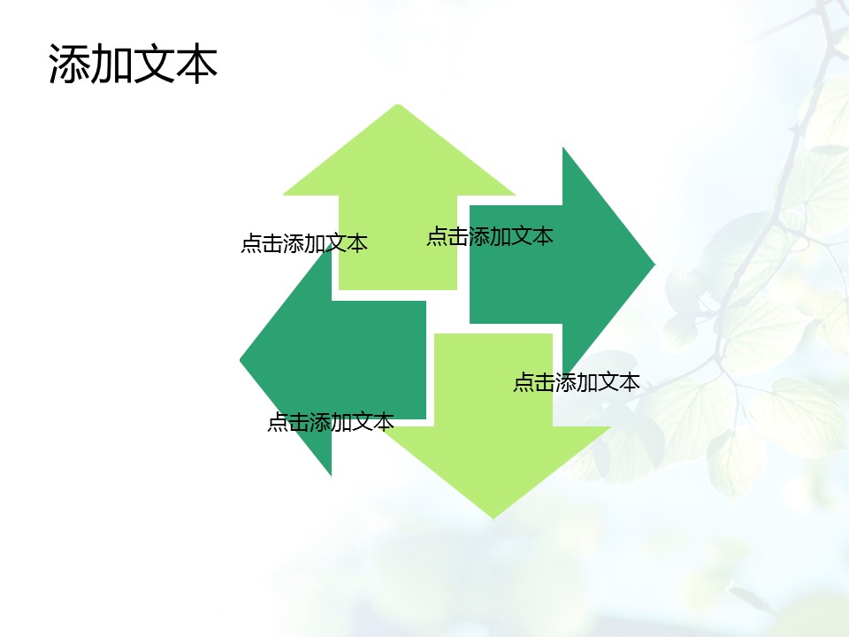 商务.图文梦幻树叶ppt3995的PPT模板-6/15